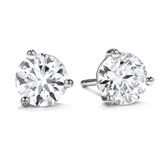 Hearts On Fire 18K White Gold Diamond Stud Earrings