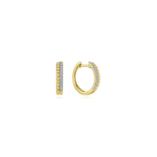 Gabriel Diamond Huggie Earrings
