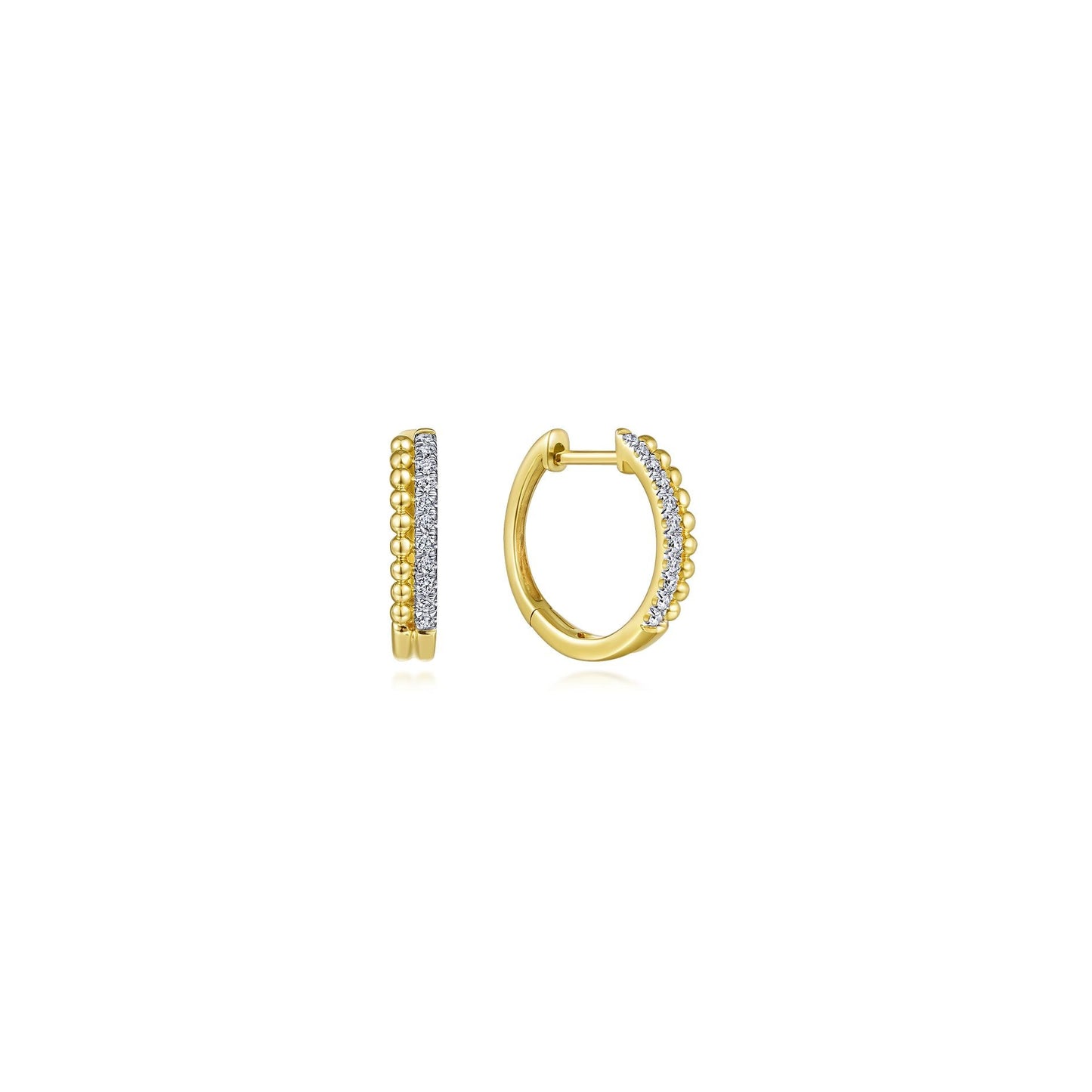 Gabriel Diamond Huggie Earrings