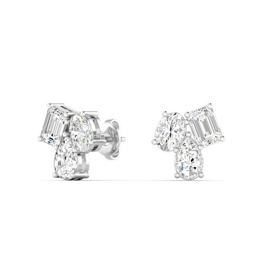 Everlee 0.50ct Lab Diamond Cluster Earrings