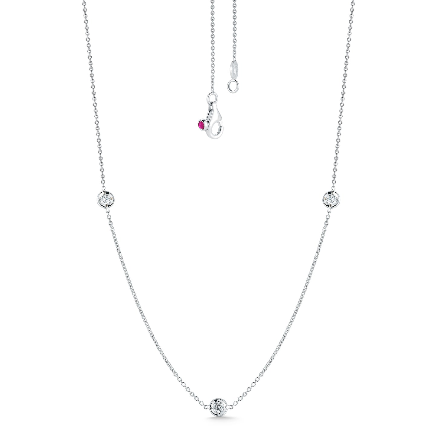 Roberto Coin 3 Station Diamond Necklace