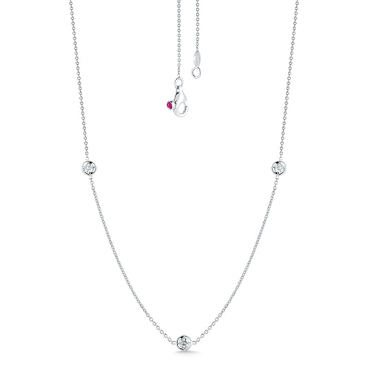 Roberto Coin 3 Station Diamond Necklace