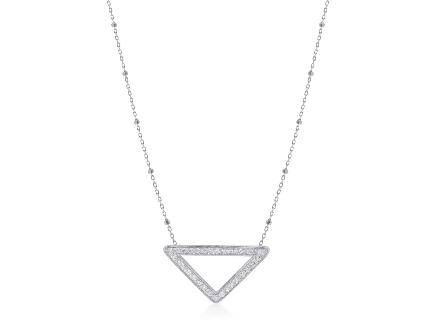 ALORO Triangle Diamond Pendant