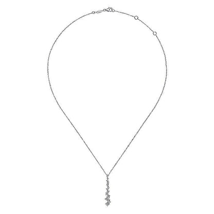 Gabriel Linear Diamond Cluster Pendant