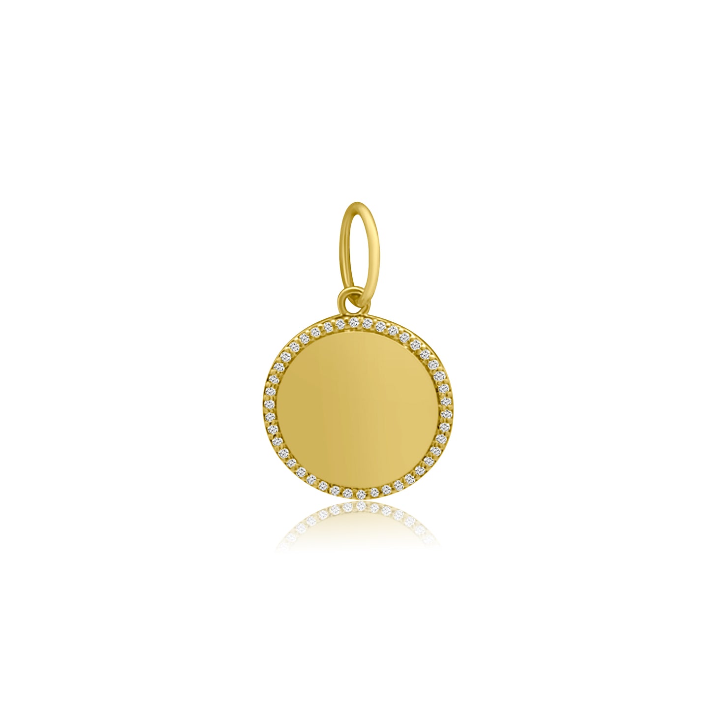 Rolland's Designs Gold Diamond Halo Pendant