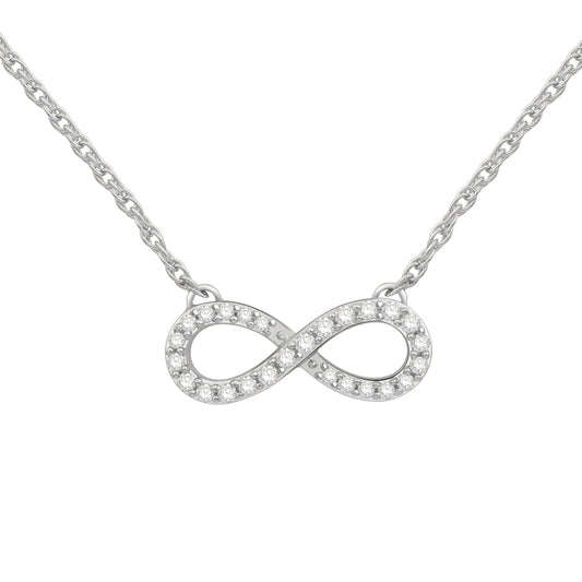 Rolland' Design 14K  Gold Diamond Infinity Pendant
