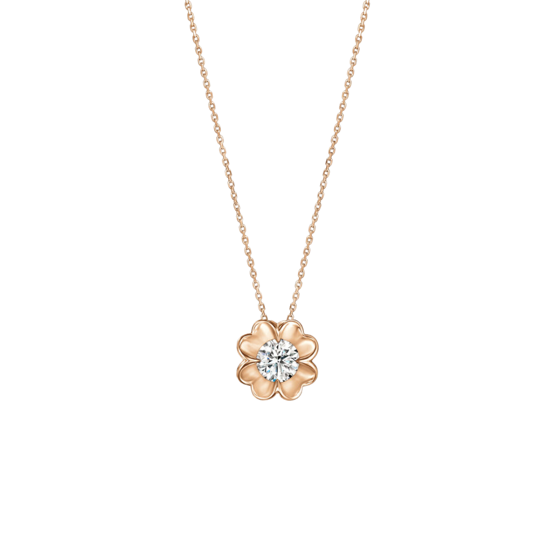 Hearts On Fire 18K Yellow Gold Whimsical Clover Diamond Pendant