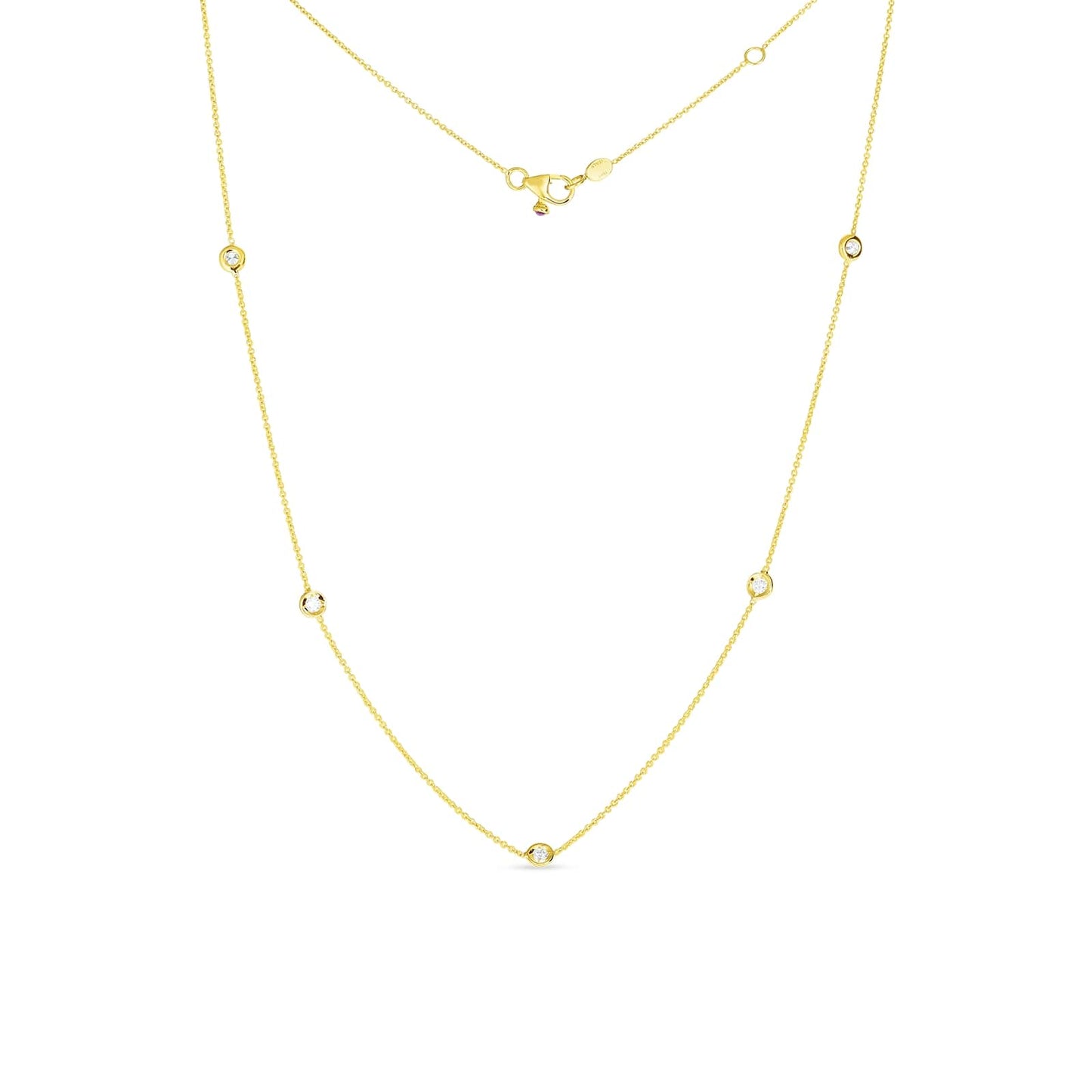 Roberto Coin 5 Station Diamond Necklace