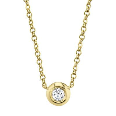 Shy Creation Diamond Bezel Necklace