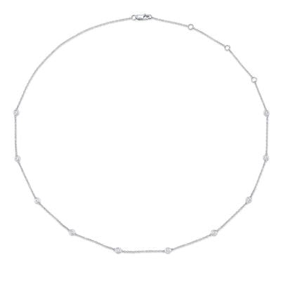 Shy Creation Diamond Station Necklace