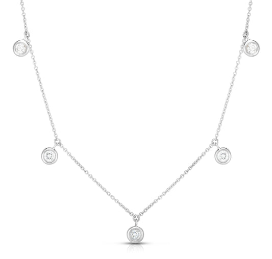 Roberto Coin Bezel Station Diamond Necklace