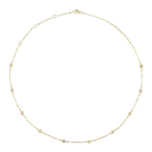 Shy Creation Diamond By the Yard Necklace