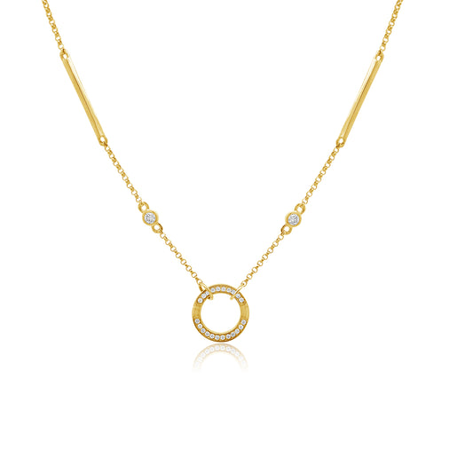 Rolland's Designs Diamond Circle Necklace