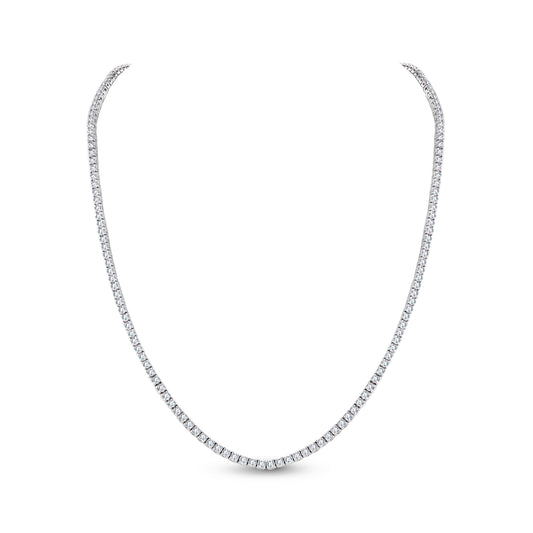 Rolland's Design 14K Gold 4-Prong Diamond Tennis Necklace