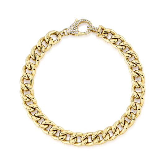 Shy 14Ky Diamond Link Bracelet