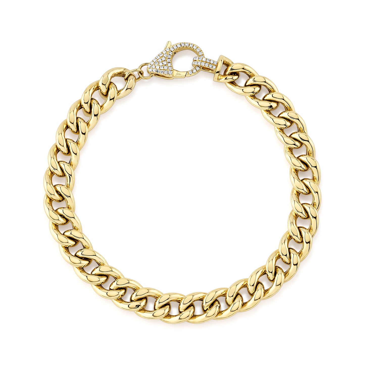Shy 14Ky Diamond Link Bracelet