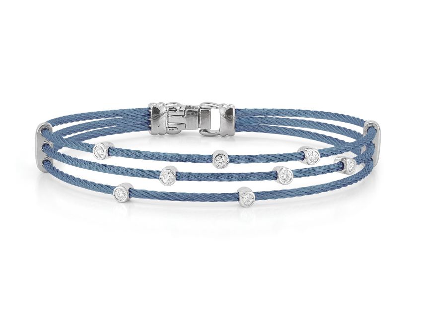 Alor 18K White Gold & Stainless Steel Diamond Bracelet