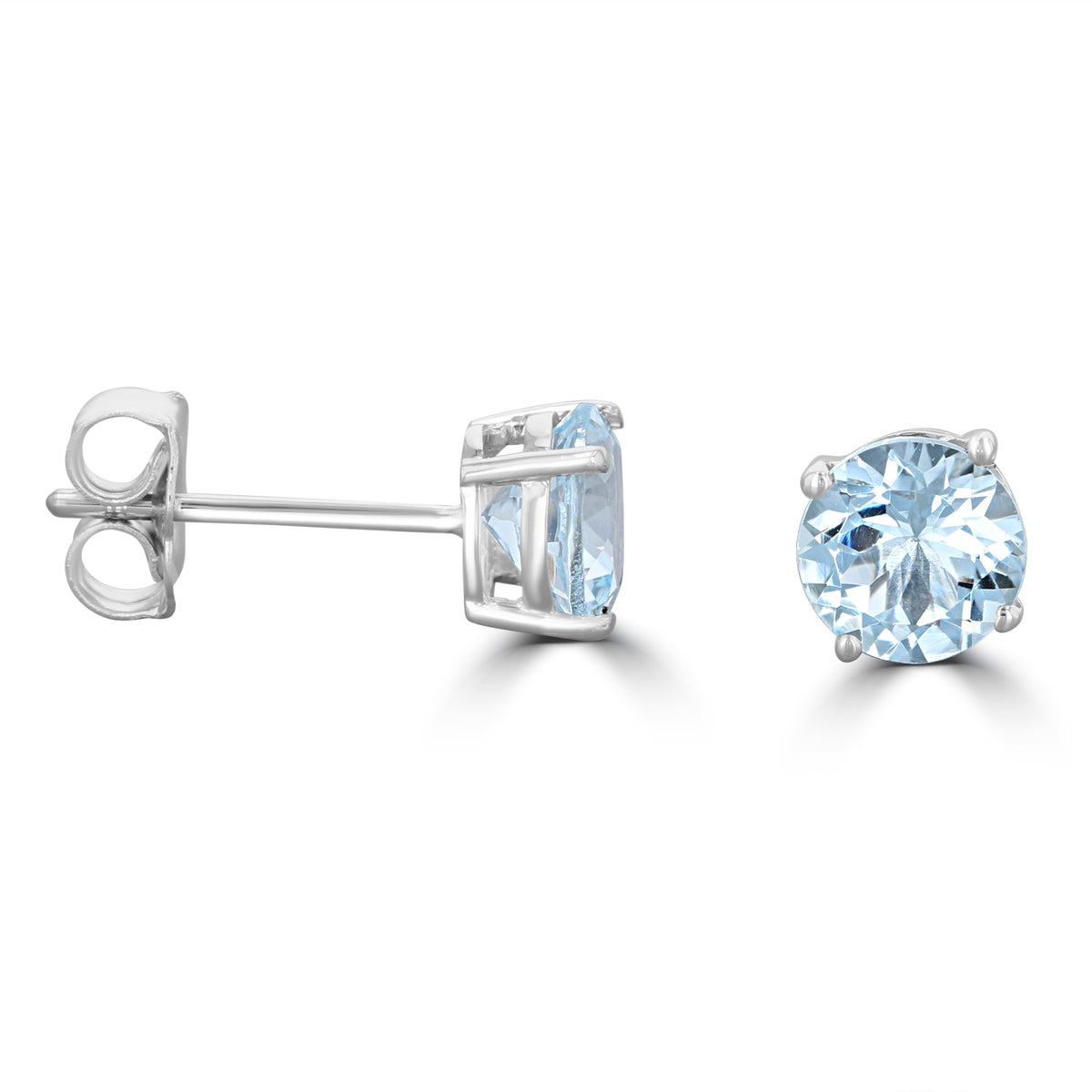 Rolland's Design Aquamarine Stud Earrings