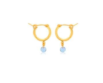 Dee Berkley Blue Topaz Drop Earrings