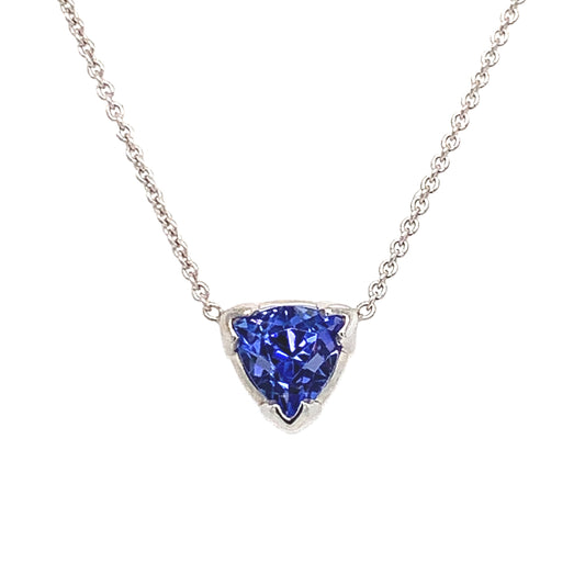 Rolland's Designs 14K White Gold Tanzanite Necklace