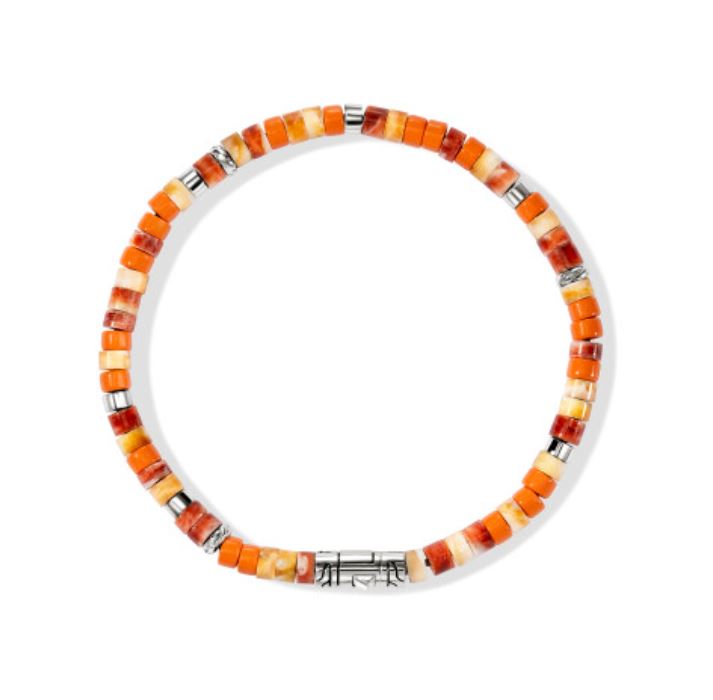 John Hardy Orange & Red Heishi Bracelet