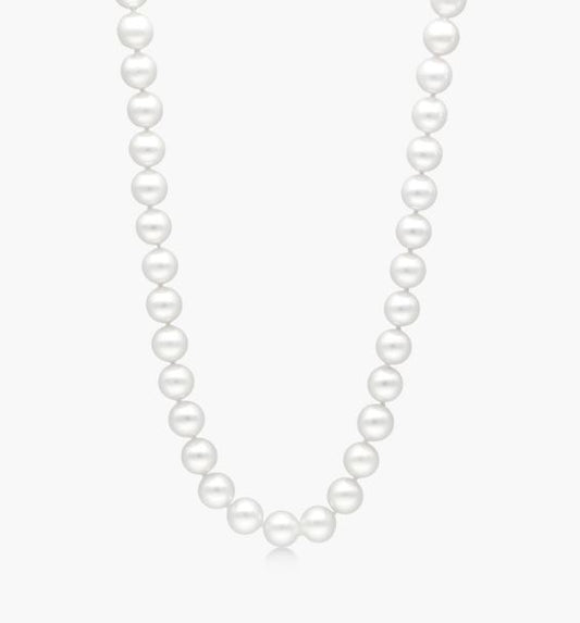 14K White Gold 6.0 - 6.5Mm Akoya Cultured Pearl Necklace