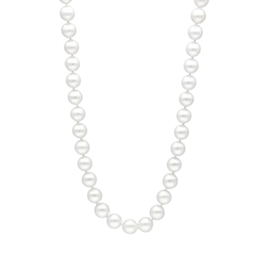 14K White Gold 6.0 - 6.5Mm Akoya Cultured Pearl Necklace