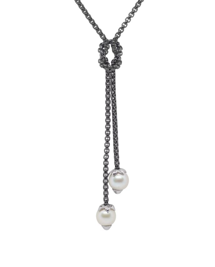 Alor Freshwater Pearl Knotted Lariat Necklace