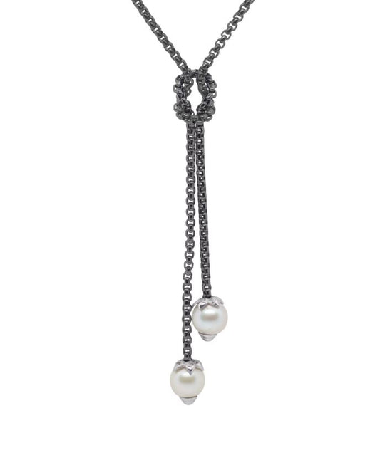 Alor Freshwater Pearl Knotted Lariat Necklace