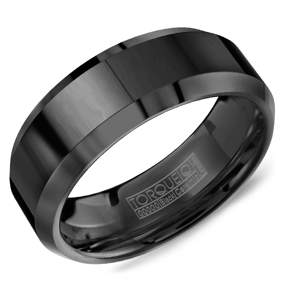 Black Ceramic Wedding Band