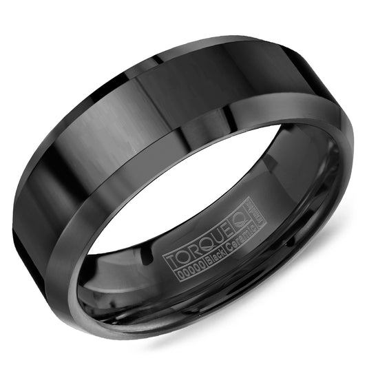 Black Ceramic Wedding Band