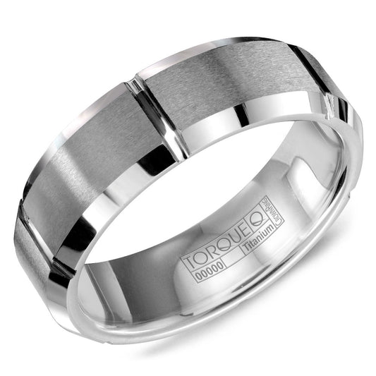 Crown Tungsten Carbide Wedding Band