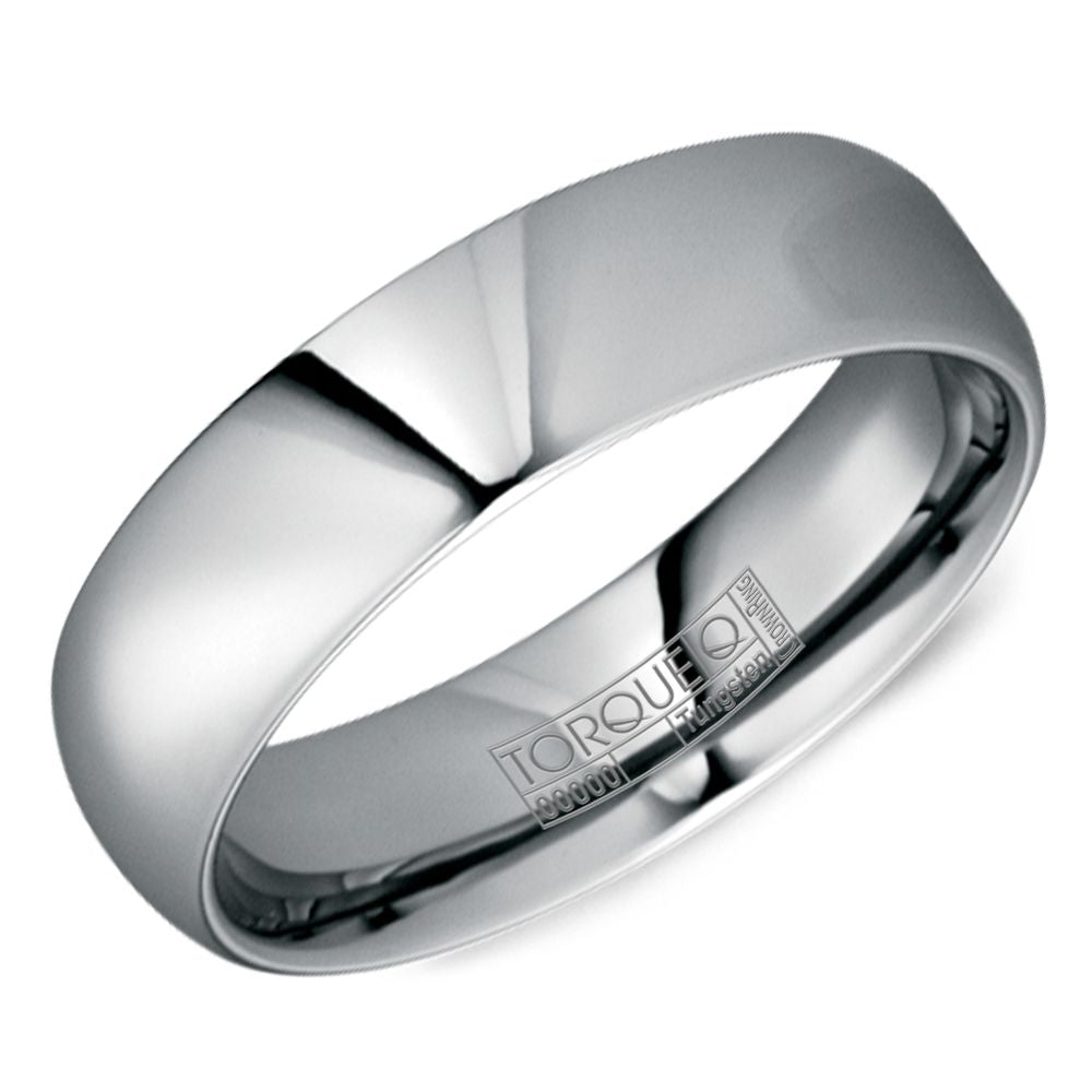 Crown Ring Black Ceramic & Black Tungsten Band