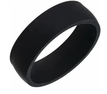 Black Silicone Wedding Band
