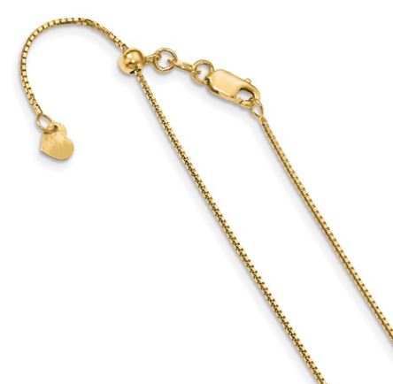 Gold Adjustable Box Chain
