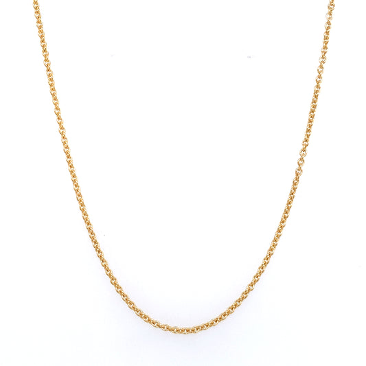 14K Yellow Gold 18" Rolo Chain