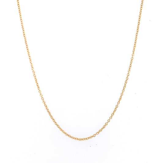 Yellow Gold 20" Rolo Chain