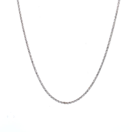 Rolland's Designs 14K White Gold Diamond Cut Chain