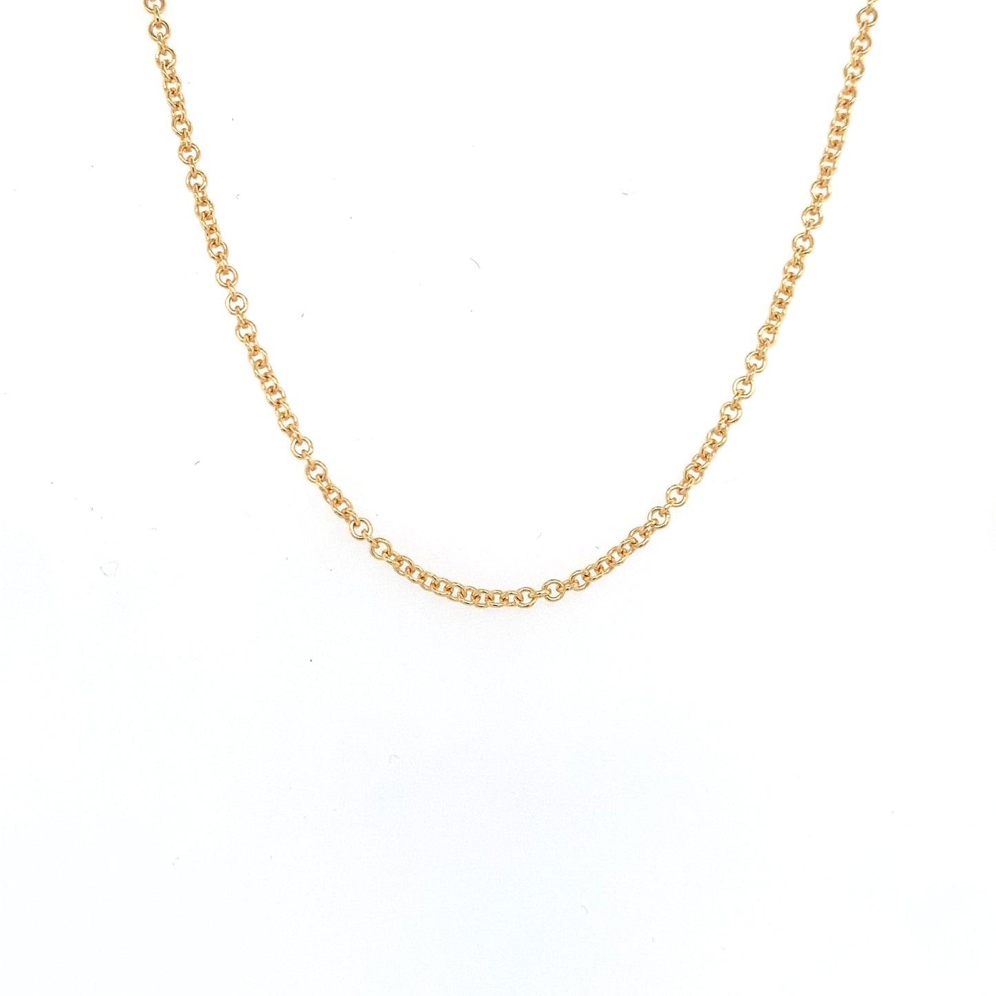 Rolland's Design Yellow Gold 24" Rolo Chain