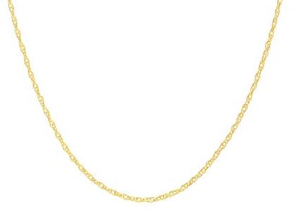 14K Yellow Gold Rope Chain