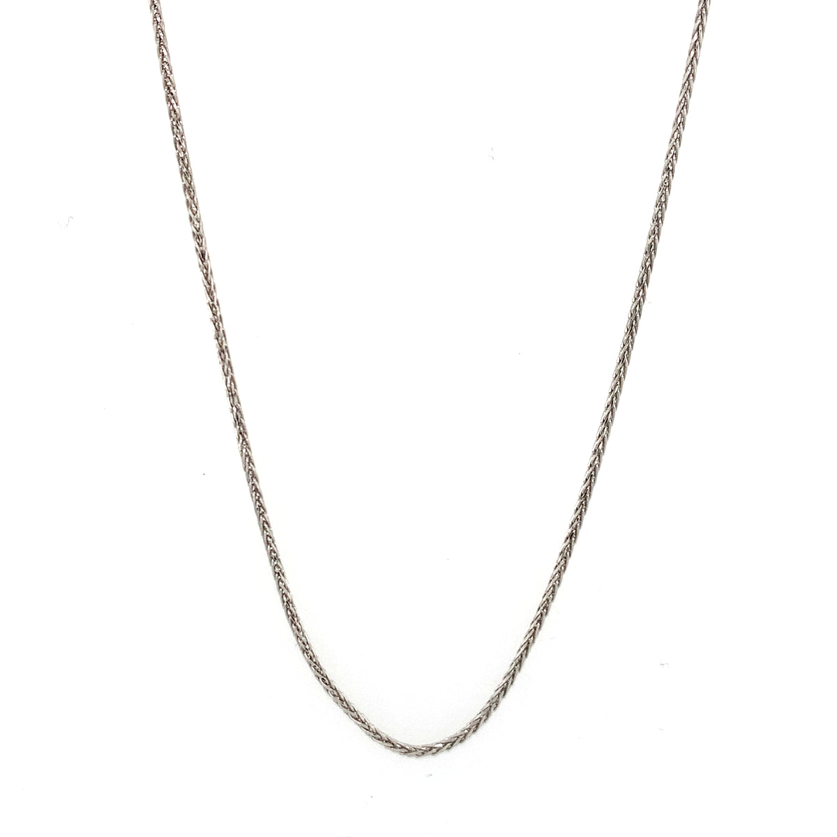 Rolland's Designs 14K White Gold Diamond Cut Chain
