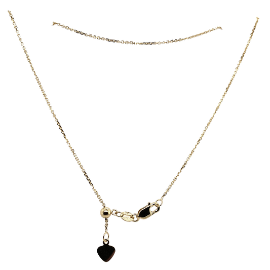 Gold Cable Chain 22"