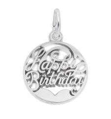 Rolland's Designs Sterling Silver Happy Birthday Pendant