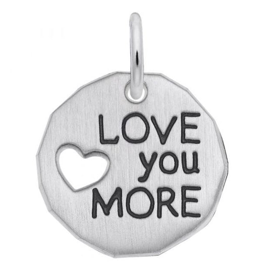 Rolland's Designs Sterling Silver "Love You More" Pendant