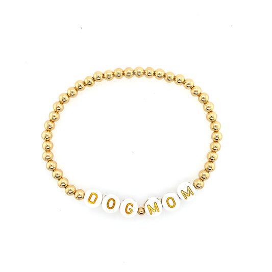 Dee Berkley Tiny Message Bracelet "Dog Mom"