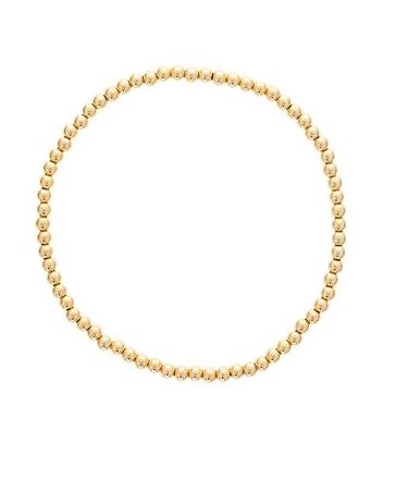 Dee Berkley 3Mm Shine Bright Gold Filled Beaded Bracelet