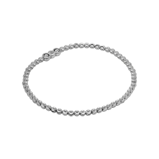 Desmos Sterling Silver  Moon Bead Bracelet