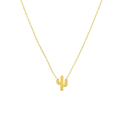 Rolland's Designs 14k Mini Cactus Pendant
