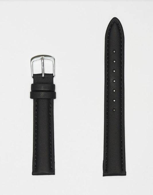 Rolland's Design 20Mm Black Leather Strap