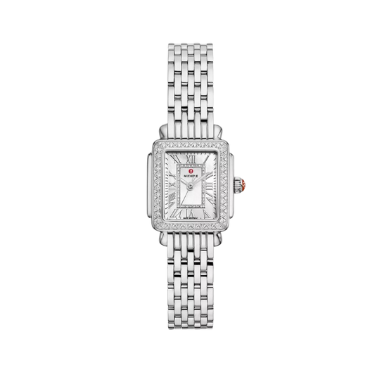 Michele Deco Madison Mini Stainless Steel Diamond Watch